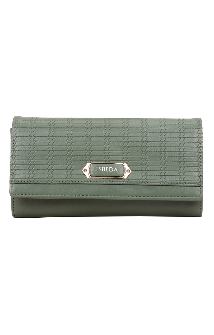 ESBEDA | Turquoise Green Solid Wallets