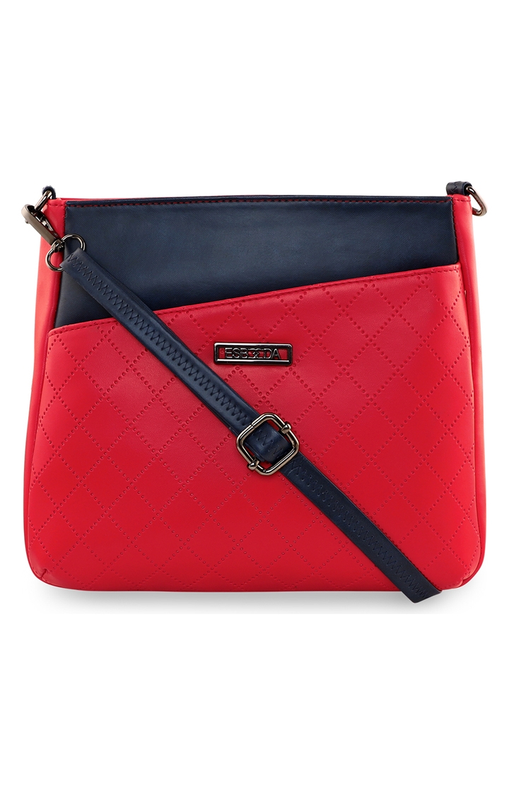 ESBEDA | Red Solid Sling Bags