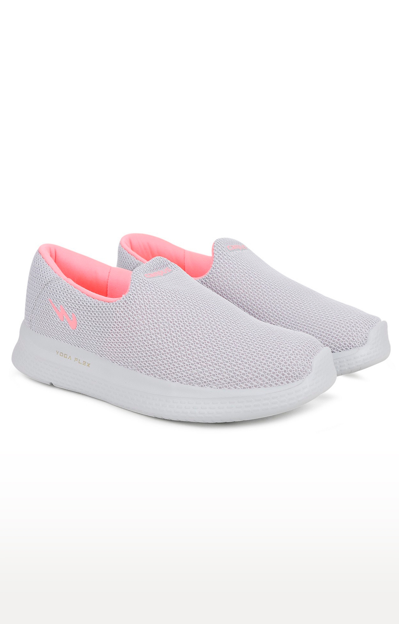 Campus Shoes | Light Grey Zoe Plus Running Shoes