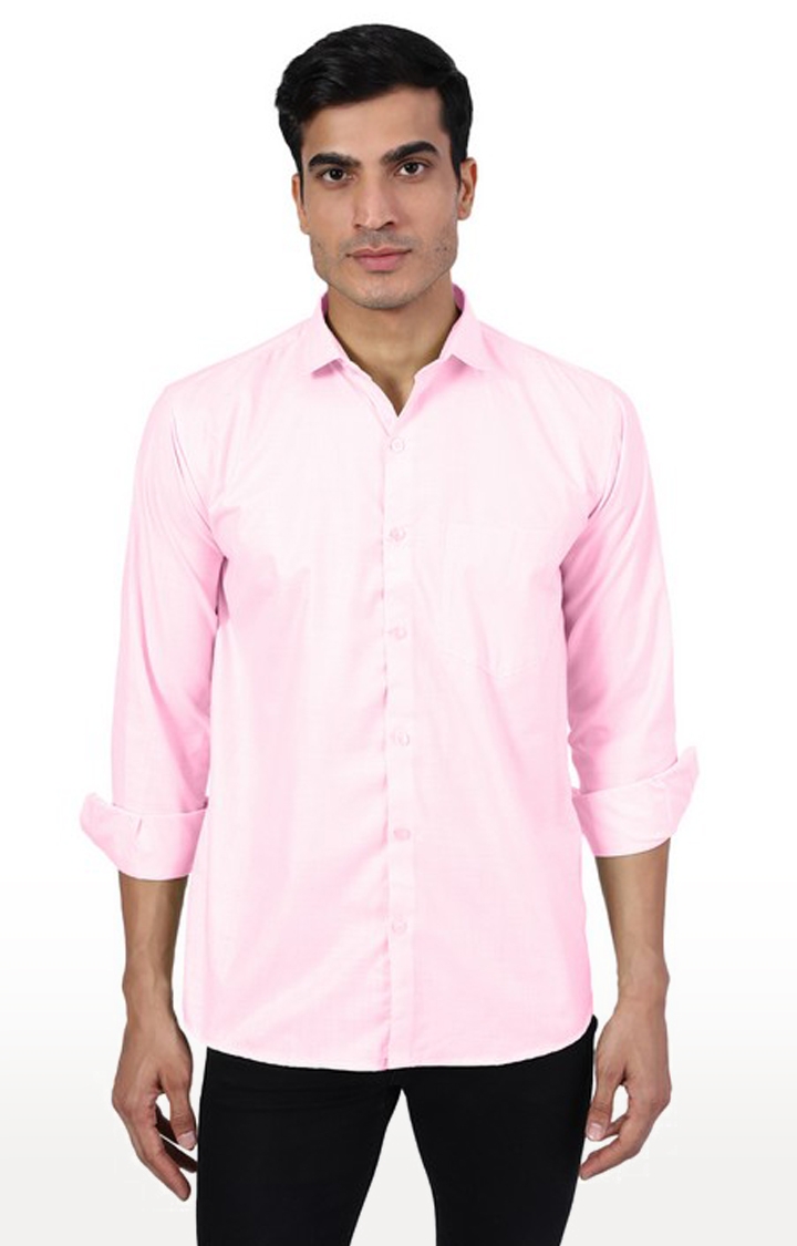 TAHVO | Tahvo Men Pink Formal Shirt
