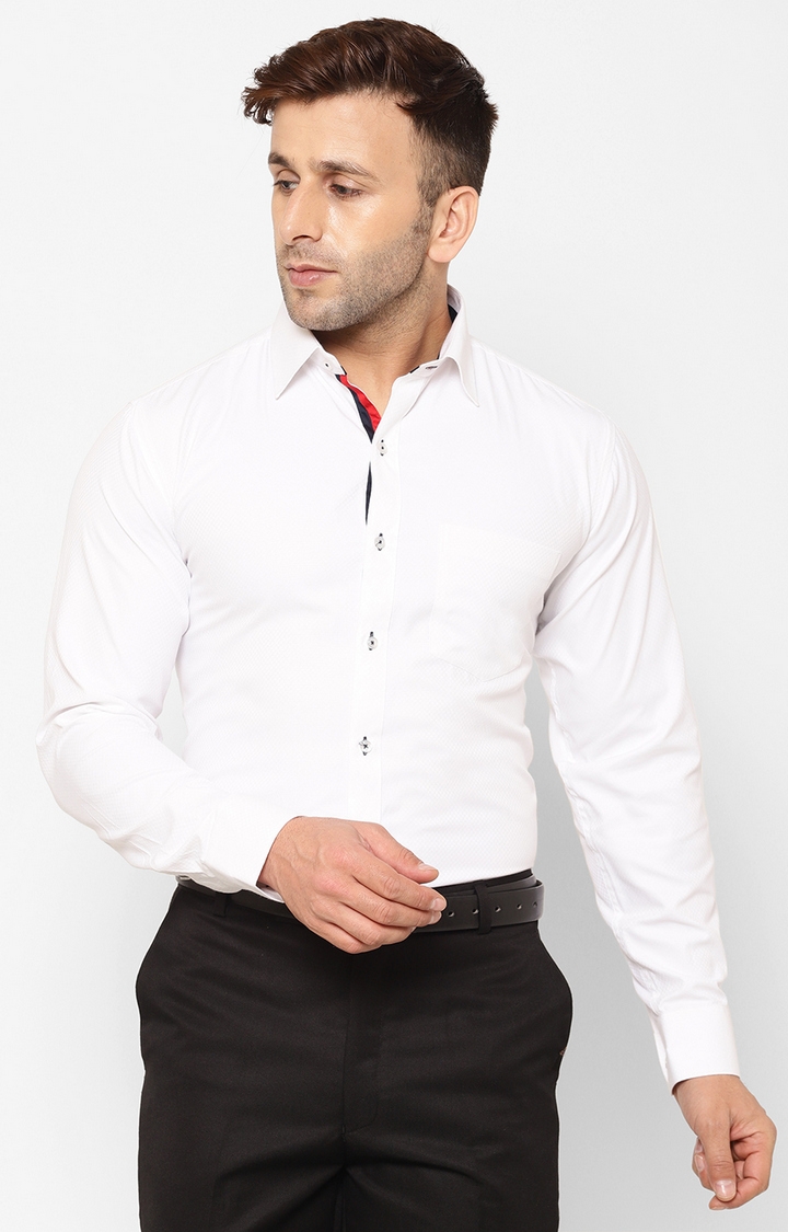 Eppe | Eppe Men's Solid Smart Fit Full Sleeves Cotton Formal Shirt