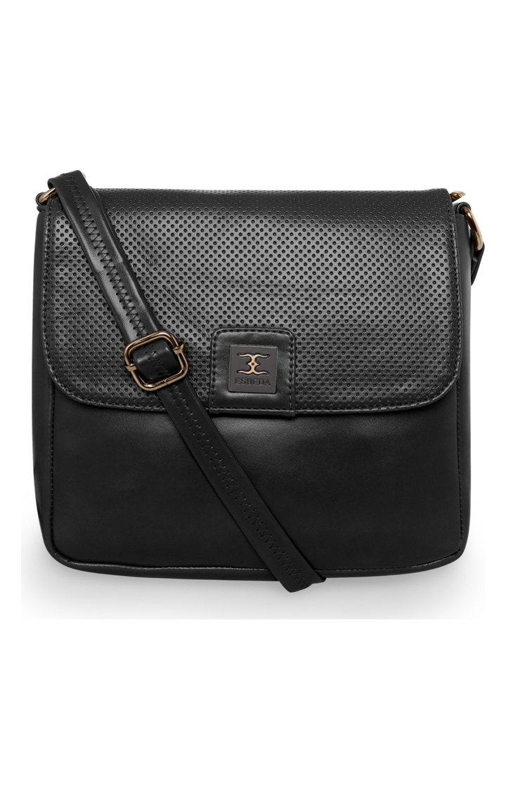 ESBEDA | Black Solid Sling Bags