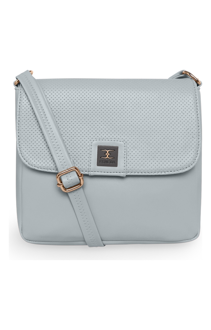 ESBEDA | Light Grey Solid Sling Bags