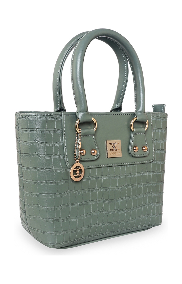 ESBEDA | Olive Green Solid Handbags 7