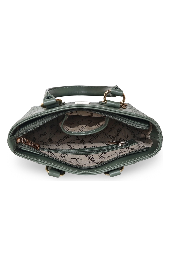 ESBEDA | Olive Green Solid Handbags 4