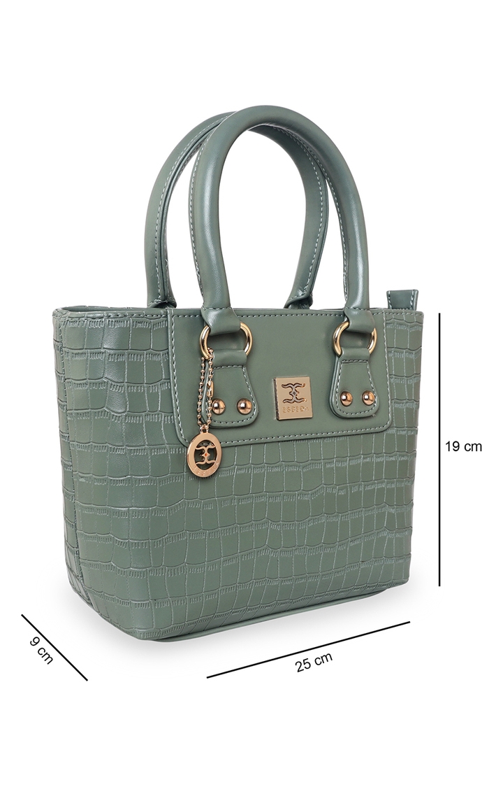 ESBEDA | Olive Green Solid Handbags 1