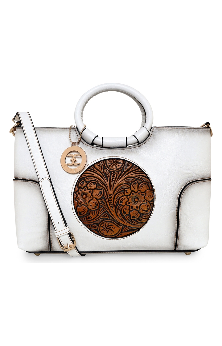 ESBEDA | White Solid Handbags