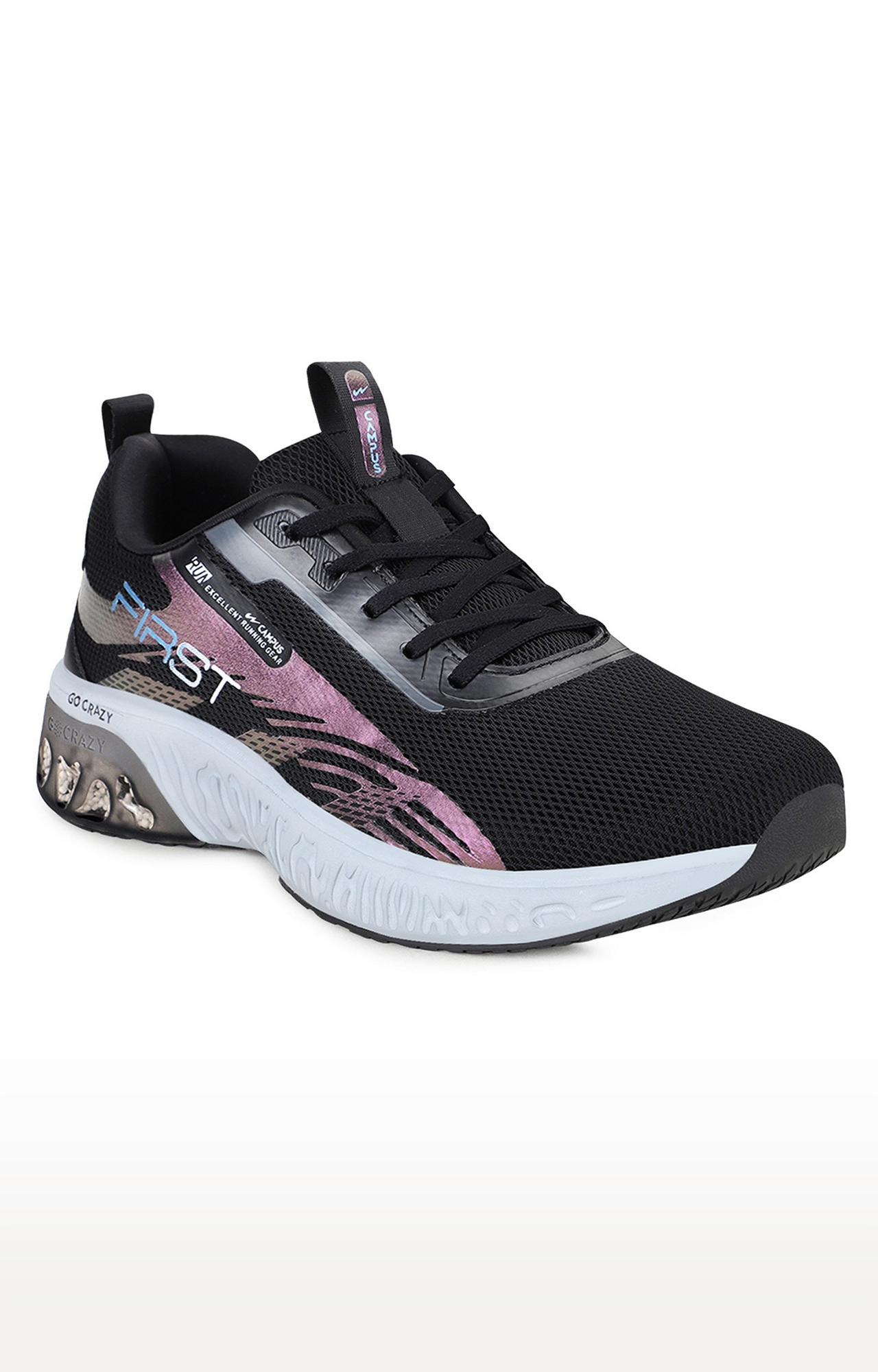 Campus Shoes | Black First Running Shoes