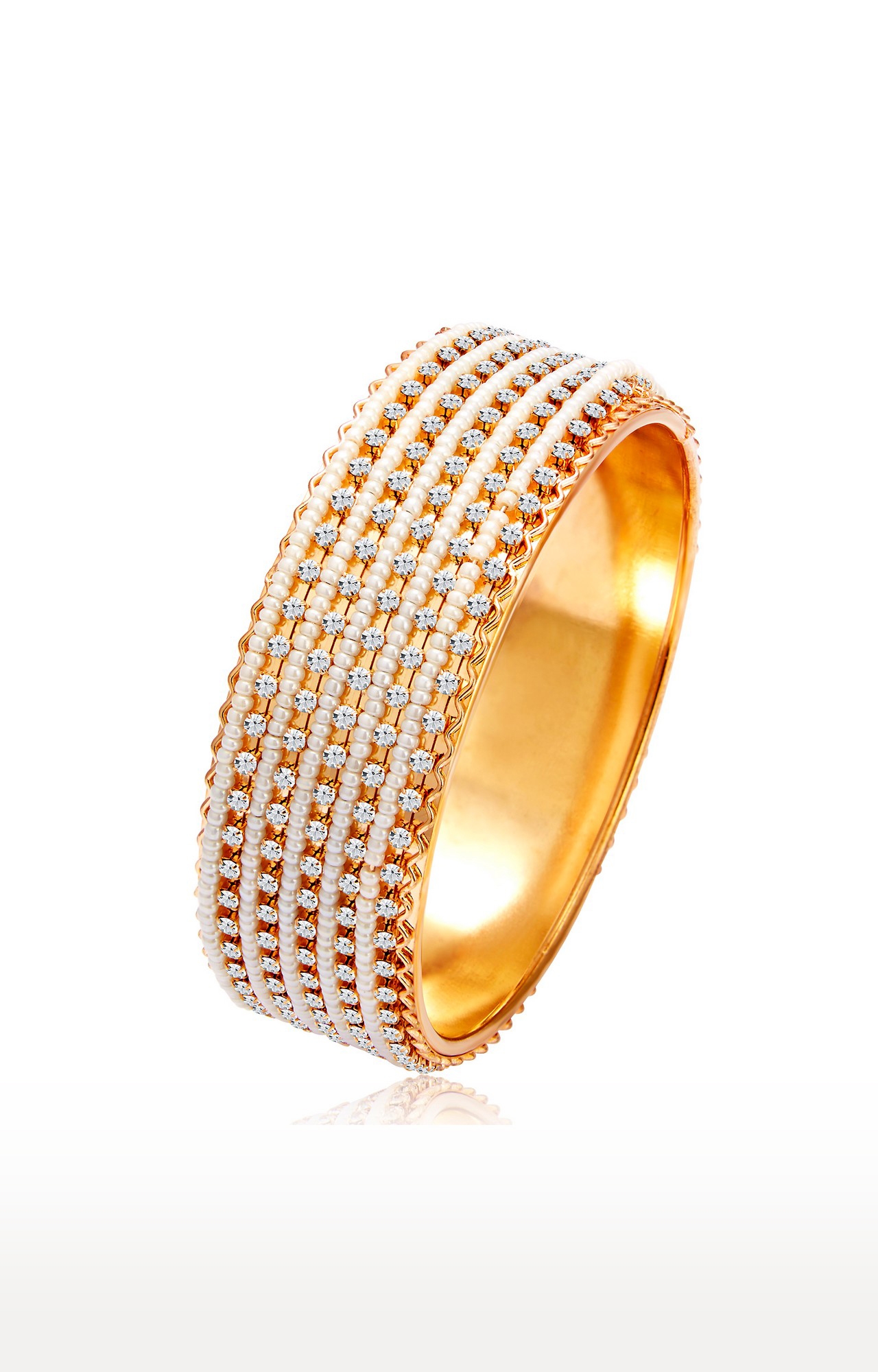 SUKKHI | Sukkhi Delightful Gold Plated Pearl Kada For Women