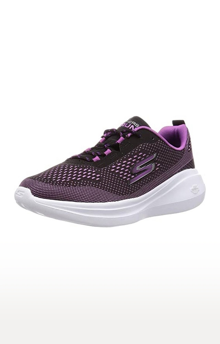 Skechers | Skechers GO Run Fast Laser Women's Running Shoes 15106-Black/Purple