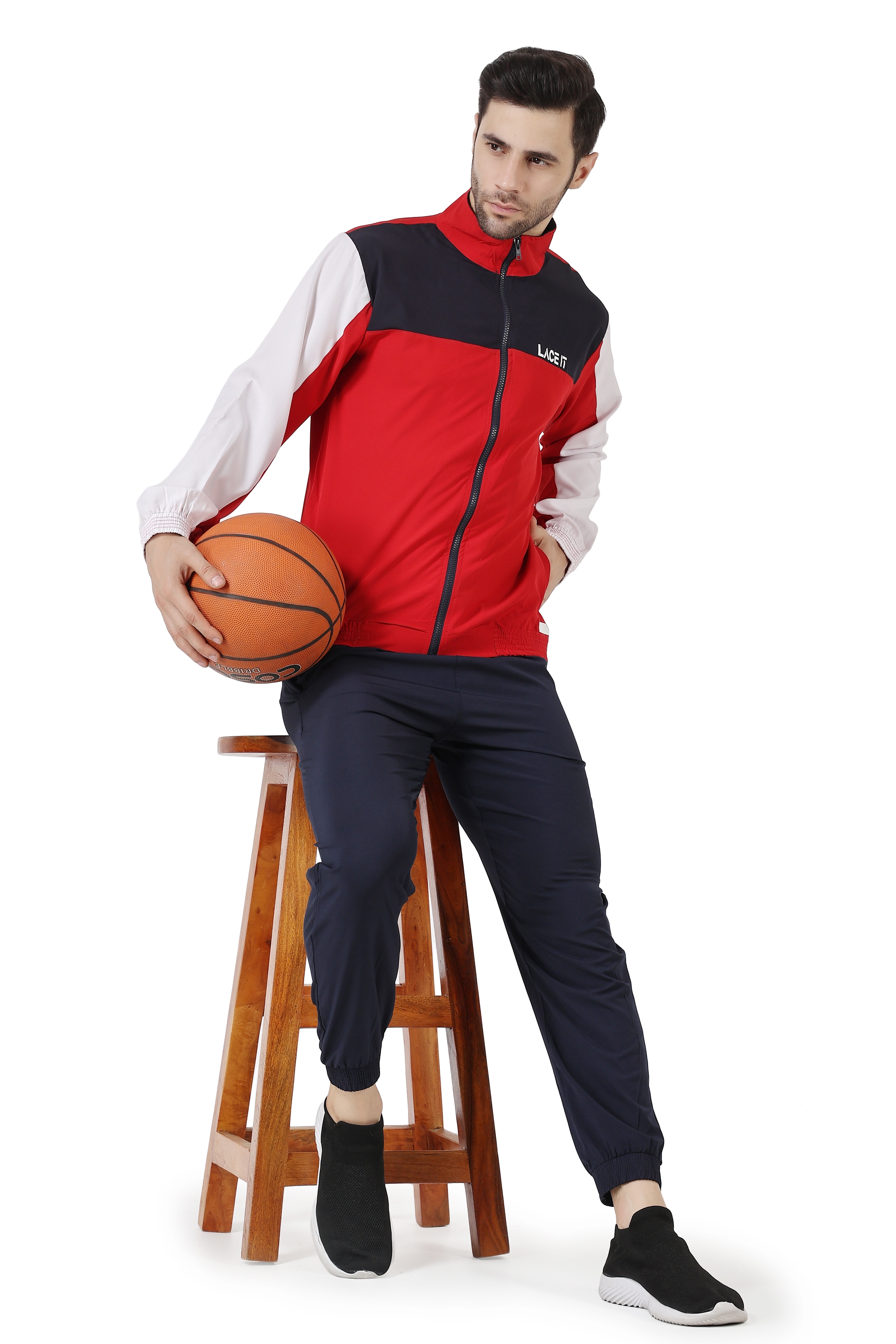 LACE IT | LACE IT Men's Sports Jacket(Red)