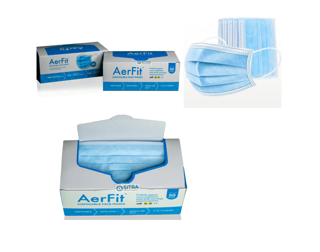 Aerfit | Aerfit Disposable Surgical Face Masks 3Ply