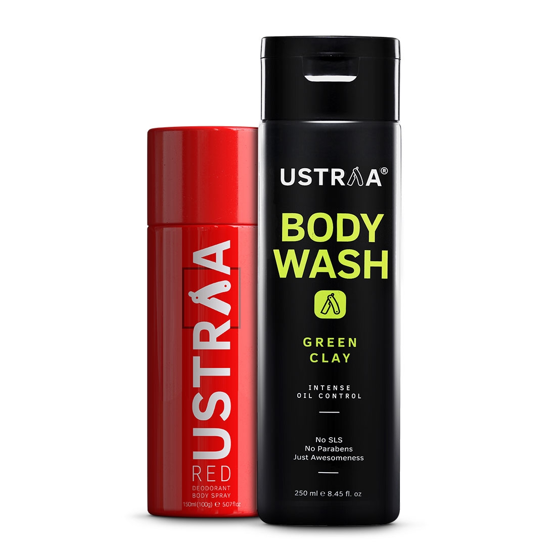 Ustraa | Ustraa Blue Deodorant 150ml & Body Wash Taurine 200g