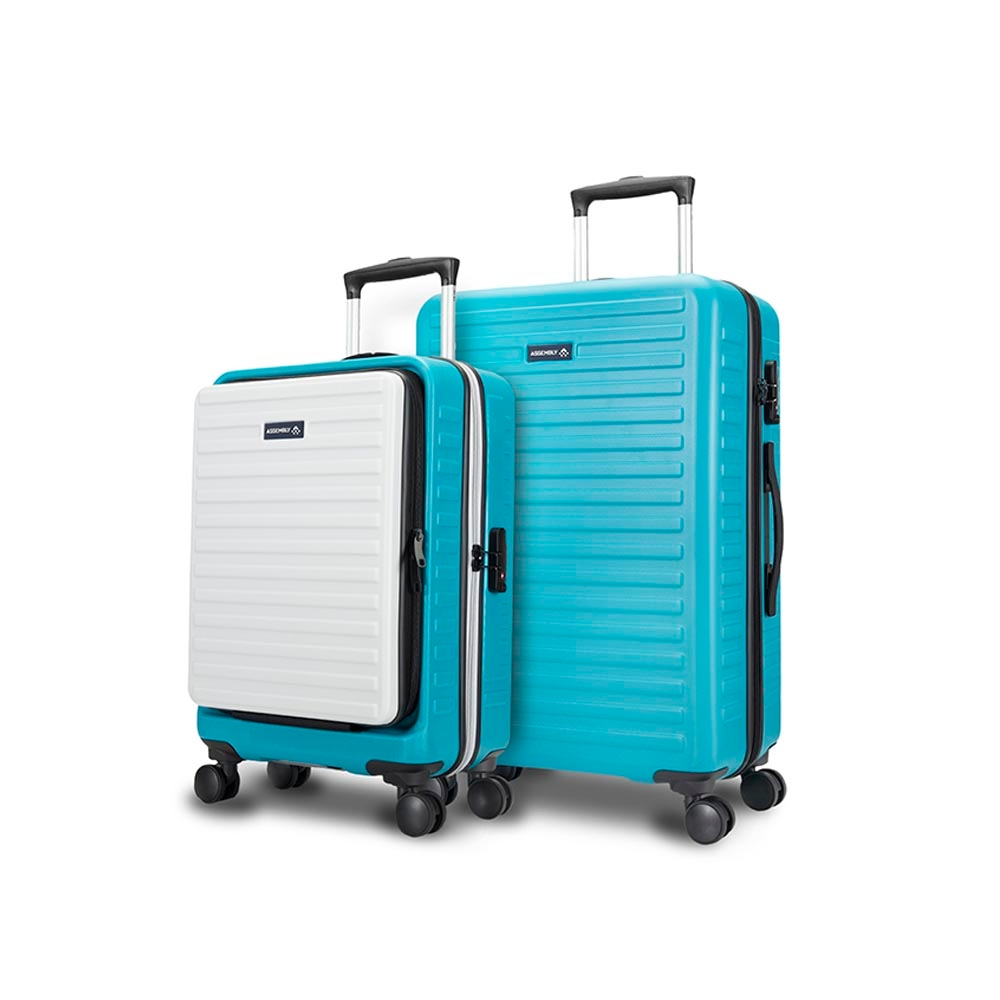 Assembly | Hard Luggage Combo- Teal and White