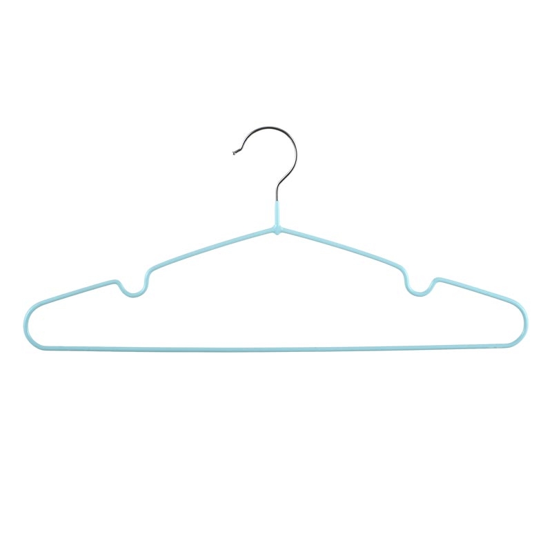 Simple Anti-slip Cloth Hanger 10 Counts (blue)