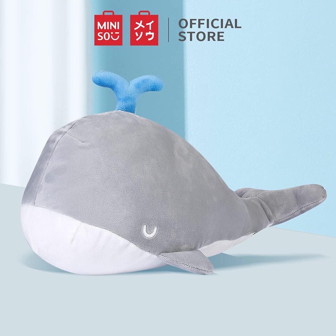 MINISO | Whale Plush Toy 42cm(Grey)