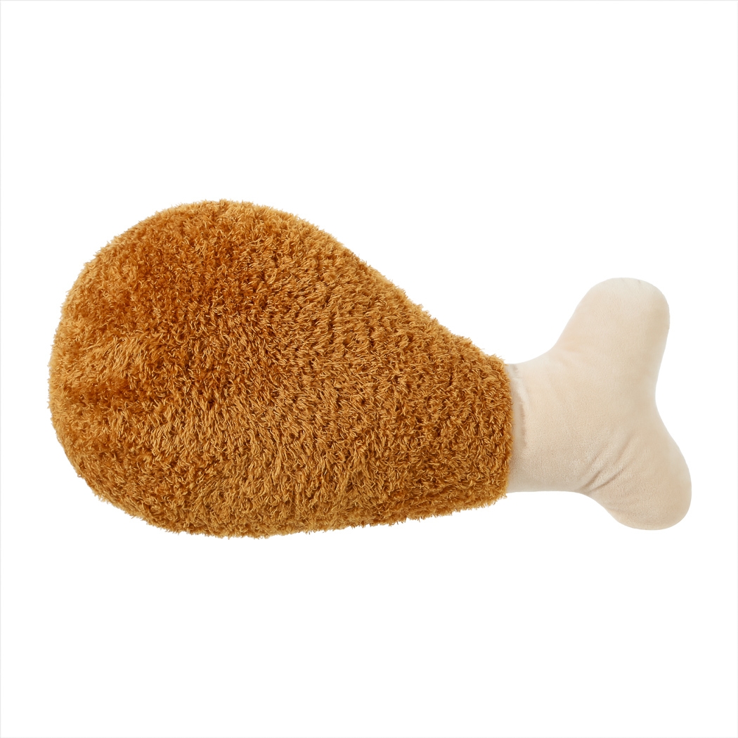 MINISO | Combo (Pack Of 2) Food Series Chicken Drumstick Pillow