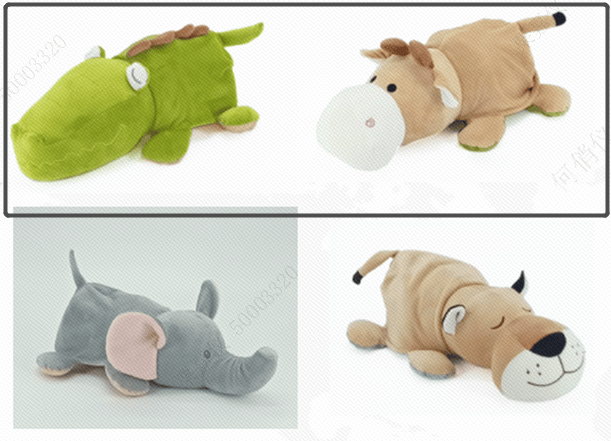 MINISO | Combo (Pack Of 2) Plush Toy 2in1 40CM(Crocodile & Calf)