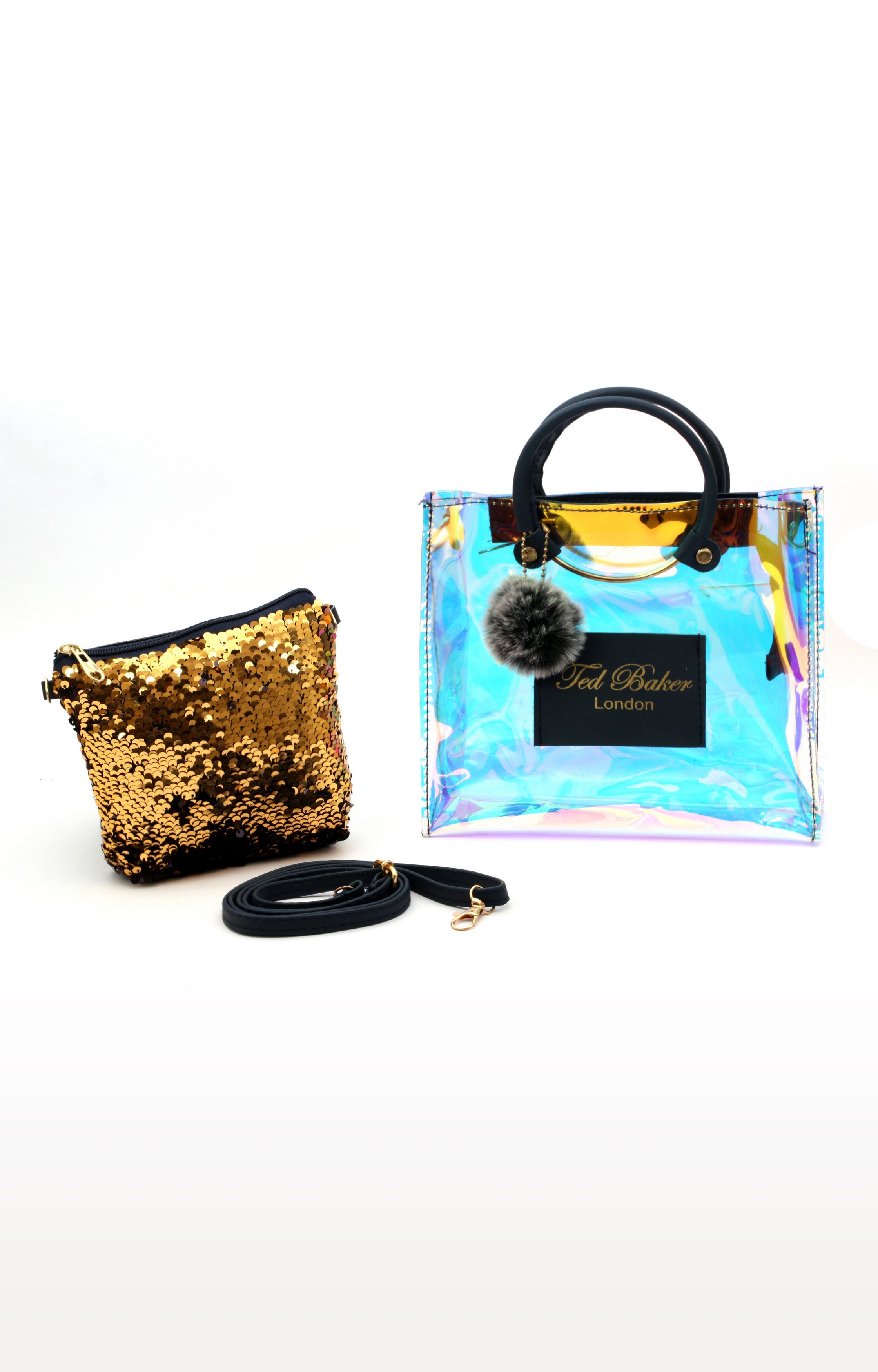 EMM | Lely's Sling Bag With Sequence/Shimmer Pouch Inside (Multi-Colour)