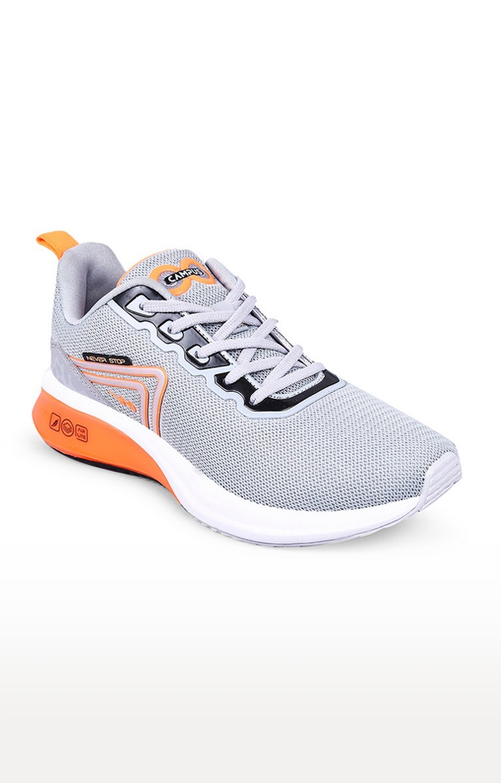 Men's Grey Synthetic Running Shoes