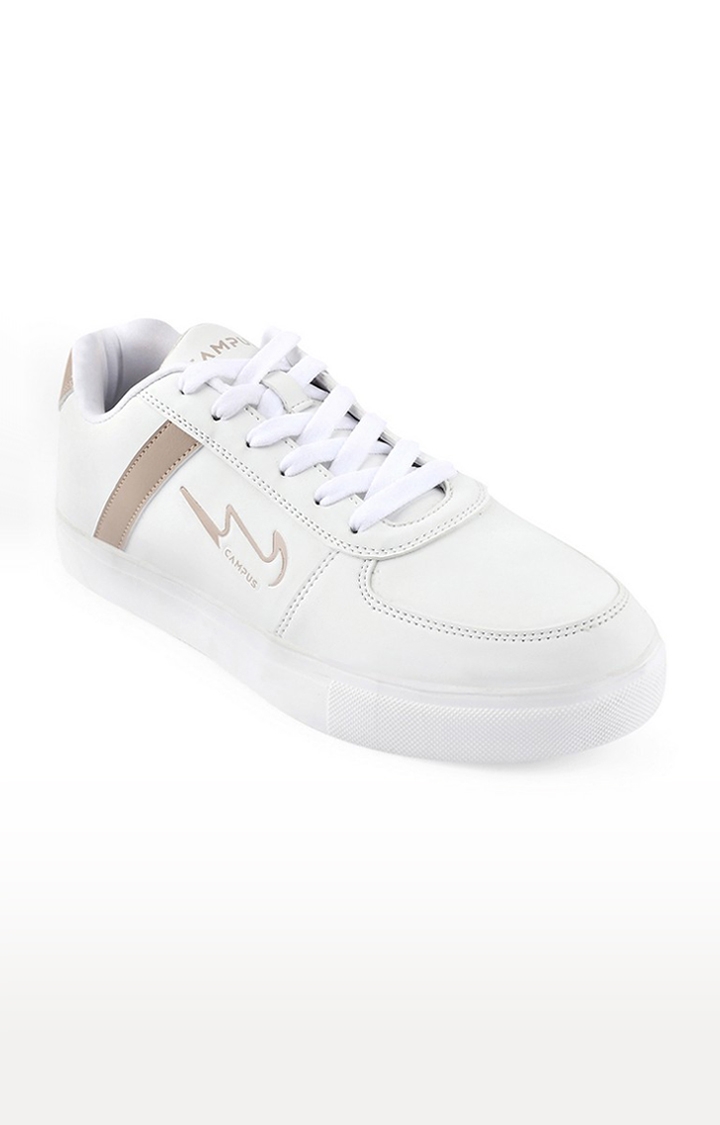 Campus Shoes | Men's White PU Sneakers
