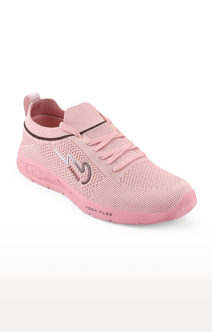 Campus Shoes | Women's Pink Mesh Running Shoes 0