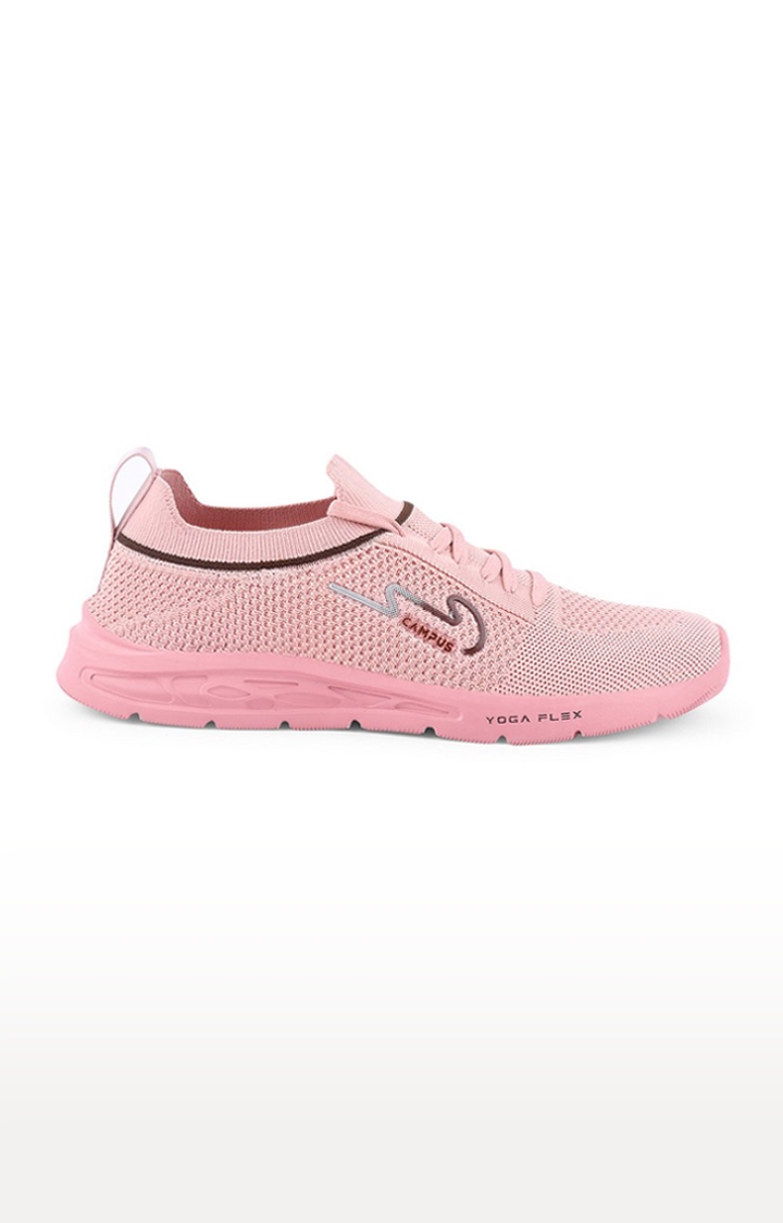 Campus Shoes | Women's Pink Mesh Running Shoes 1