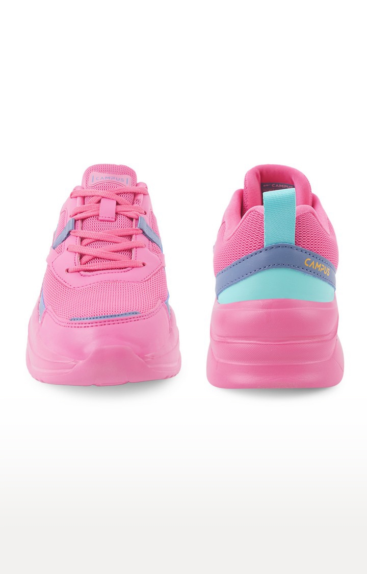 Women's Pink Mesh Running Shoes
