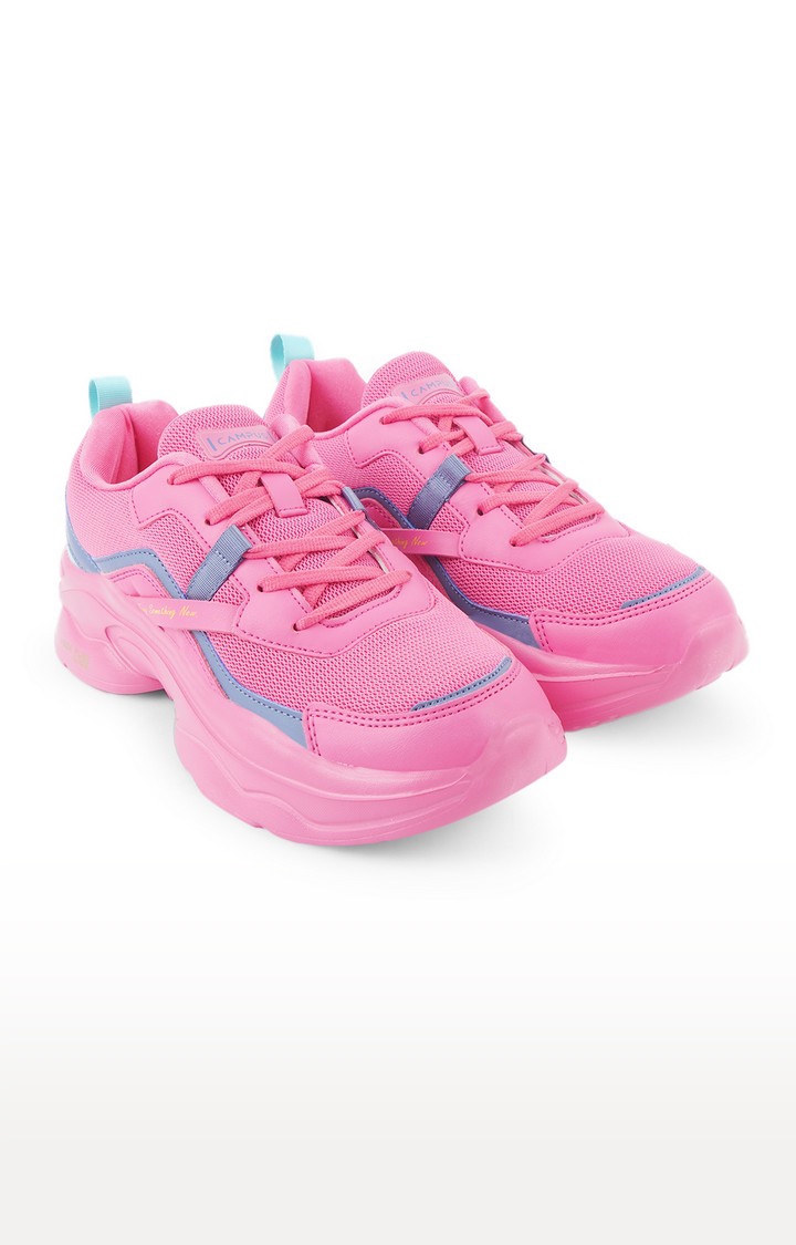 Campus Shoes | Women's Pink Mesh Running Shoes