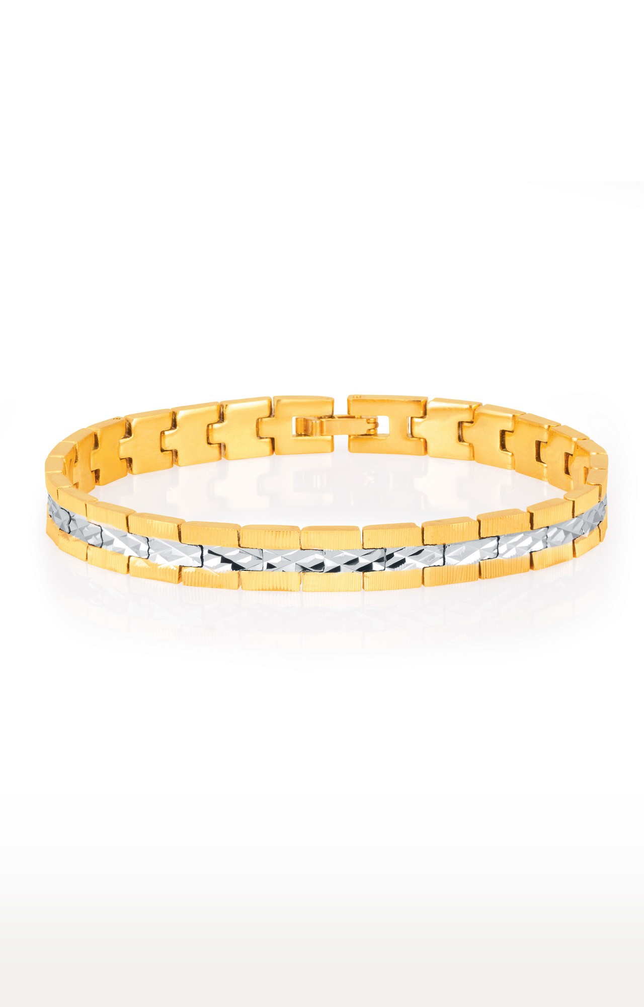 SUKKHI | Sukkhi Delightly Gold And Rhodium Plated Bracelet For Men