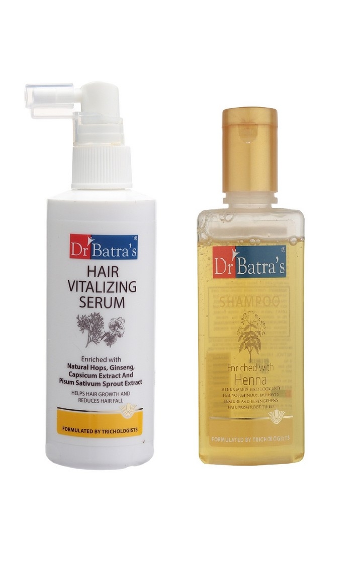 Dr Batra's | Dr Batra's Hair Vitalizing Serum and Henna Shampoo Combo (100)