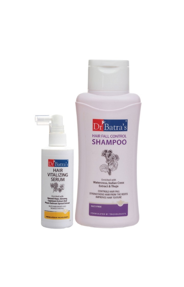 Dr Batra's | Dr Batra's Hair Vitalizing Serum 125 ml and Hair Fall Control Shampoo - 500 ml