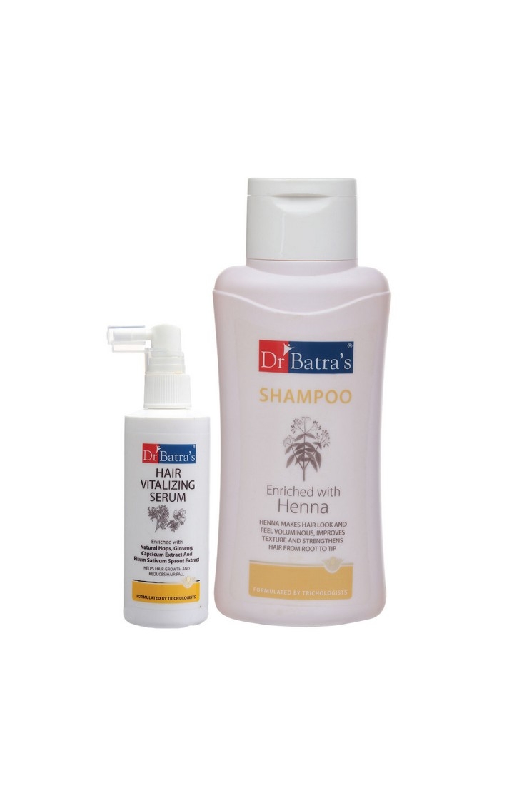 Dr Batra's | Dr Batra's Hair Vitalizing Serum 125 ml and Normal Shampoo - 500 ml