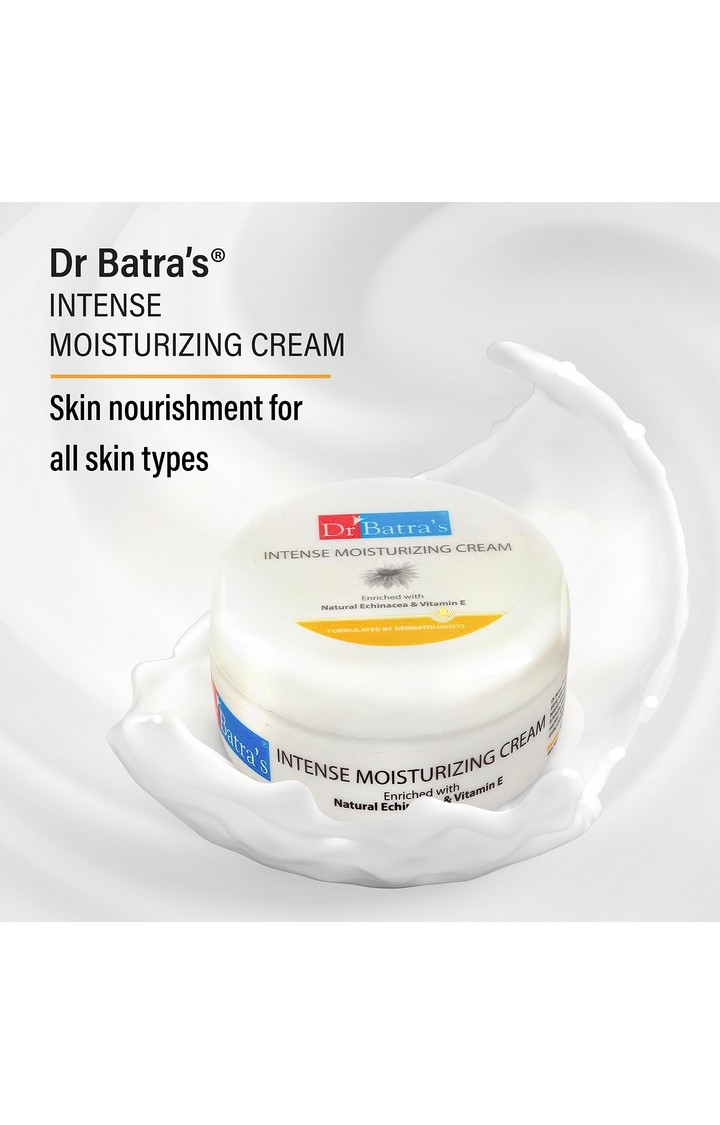 Dr Batra's Intense Moisturizing Cream -100 g and Face Wash Moisturizing - 100 gm (Pack of 2 For Men and Women)