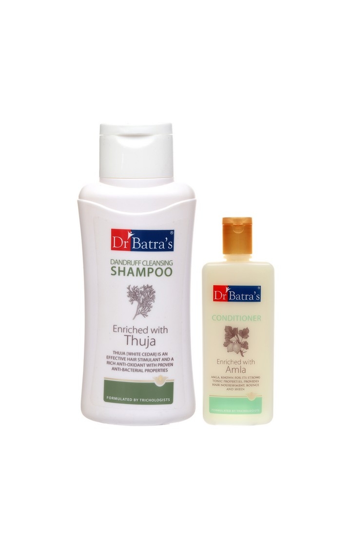 Dr Batra's Dandruff cleansing Shampoo 500 ml and Conditioner 200 ml (Pack of 2 Men and Women)