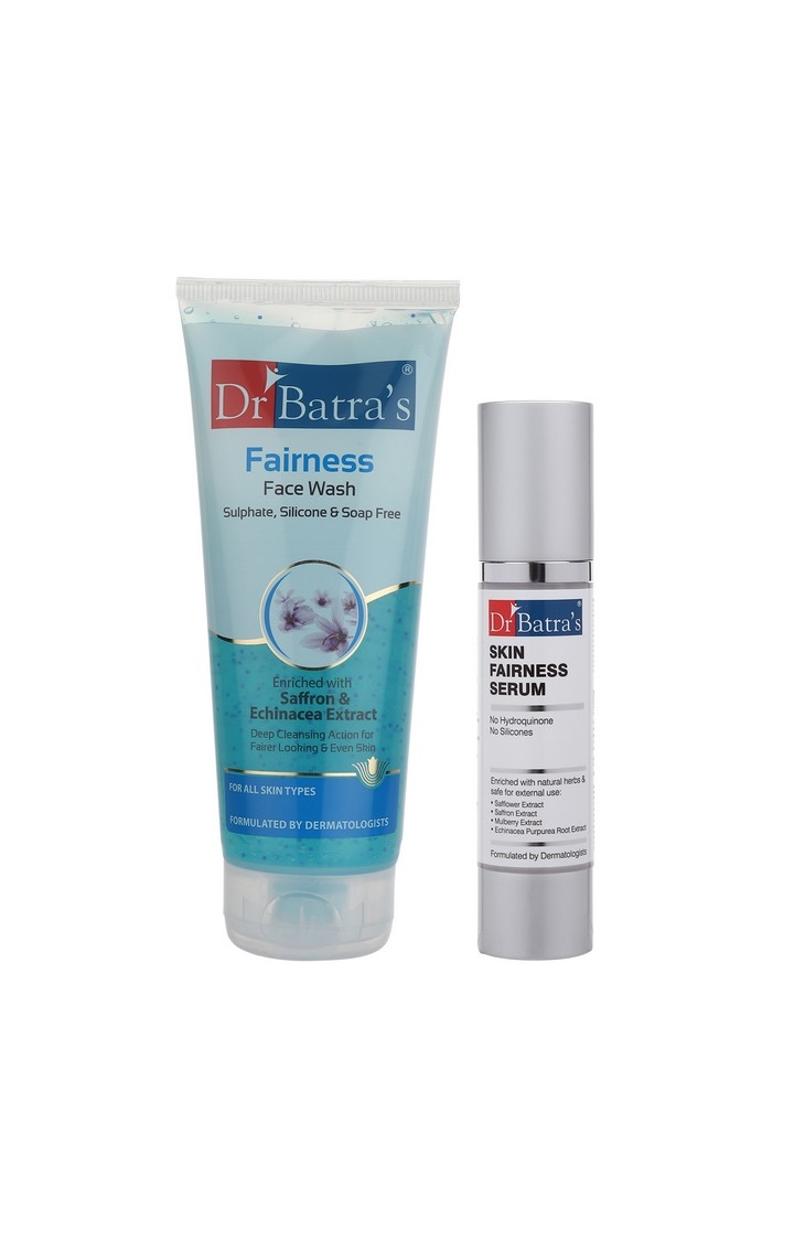 Dr Batra's Fairness Face Wash 200 gm. And Skin Fairness Serum - 50 g (Pack of 2 Men and Women)