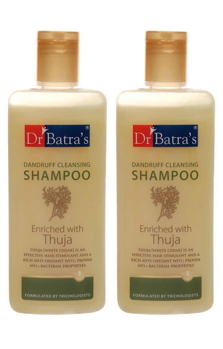 Dr Batra's | Dr Batra's Dandruff Cleansing Shampoo Enriched With Thuja - 200 ml (Pack of 2)