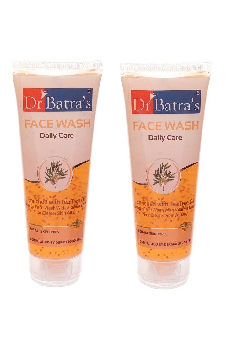 Dr Batra's | Dr Batra's Face Wash Daily Care Enriched With Tea Tree Oil - 100 gm (Pack of 2)