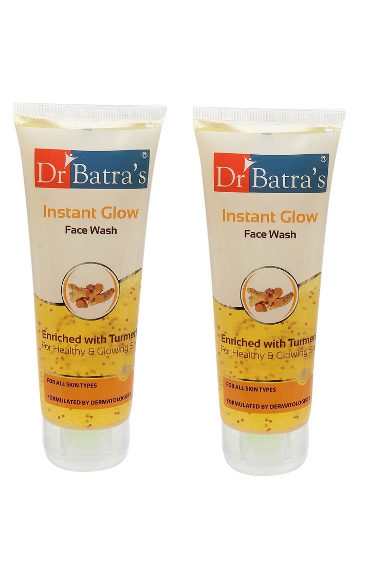 Dr Batra's | Dr Batra's Instant Glow Face Wash Enriched With Tumeric For Healthy & Glowing Skin - 100 gm (Pack of 2)