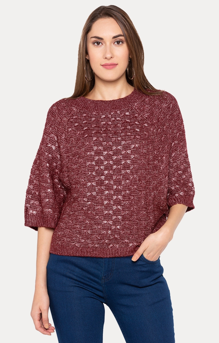 globus | Red Solid Sweater