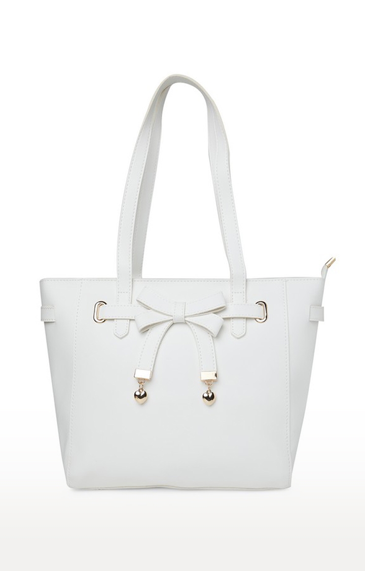 globus | Globus White Shopper Bag