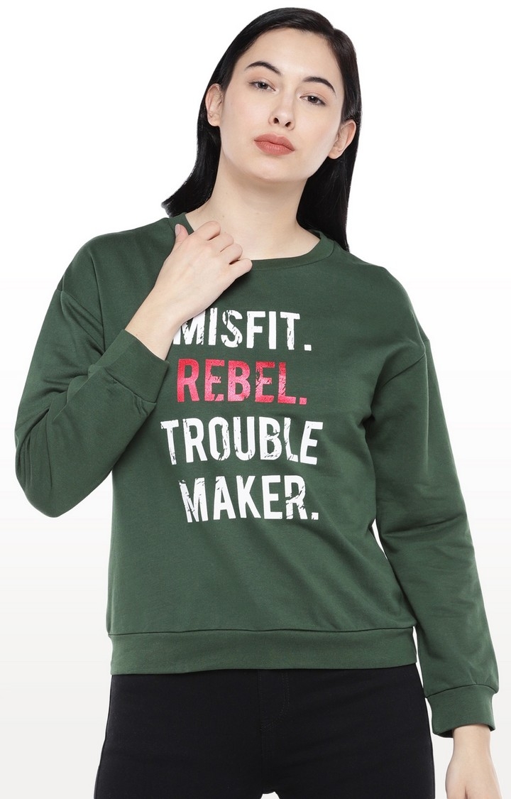 globus | Green Printed Sweatshirt
