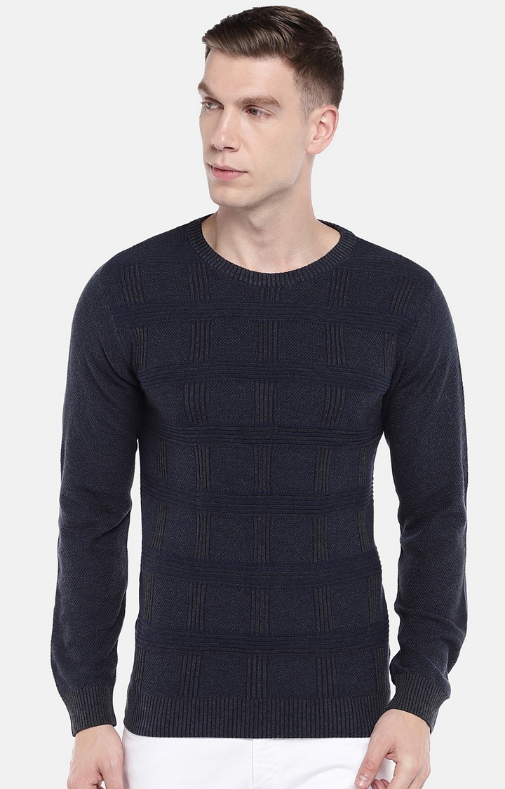 globus | Blue Checked Sweatshirt