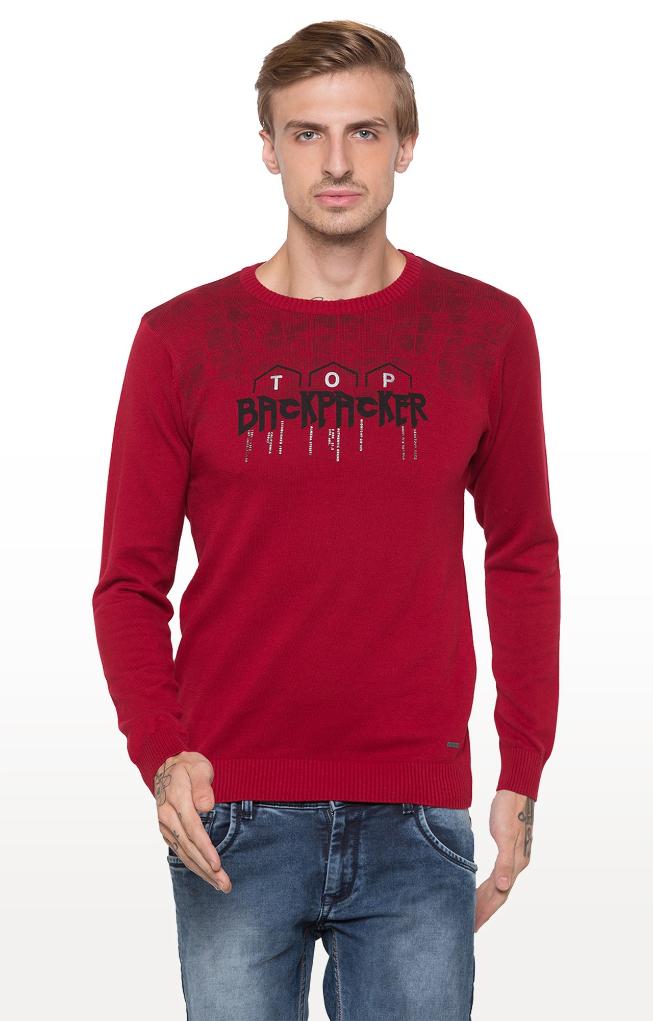 globus | Red Printed Sweatshirt