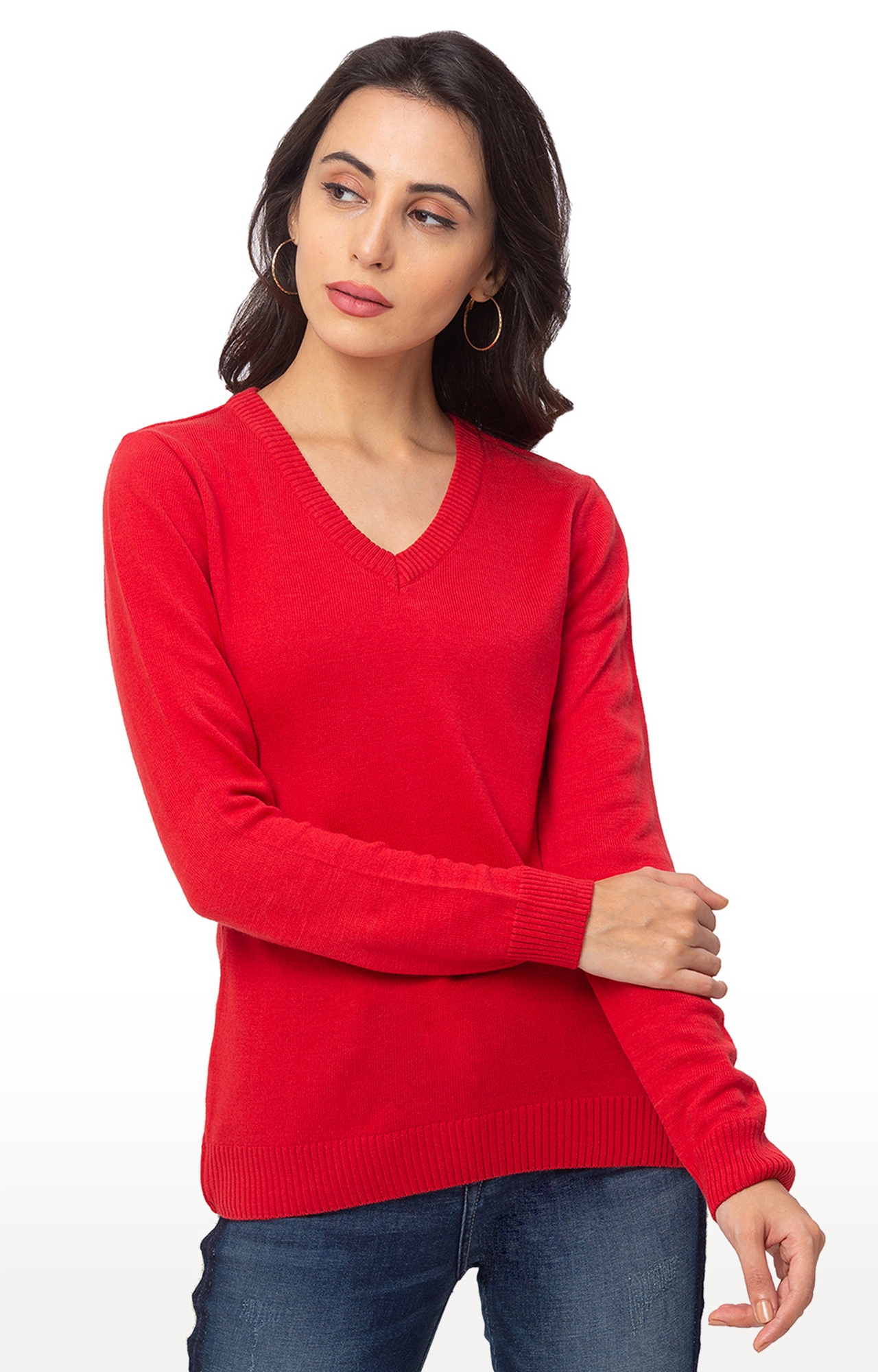 globus | Red Solid Sweater
