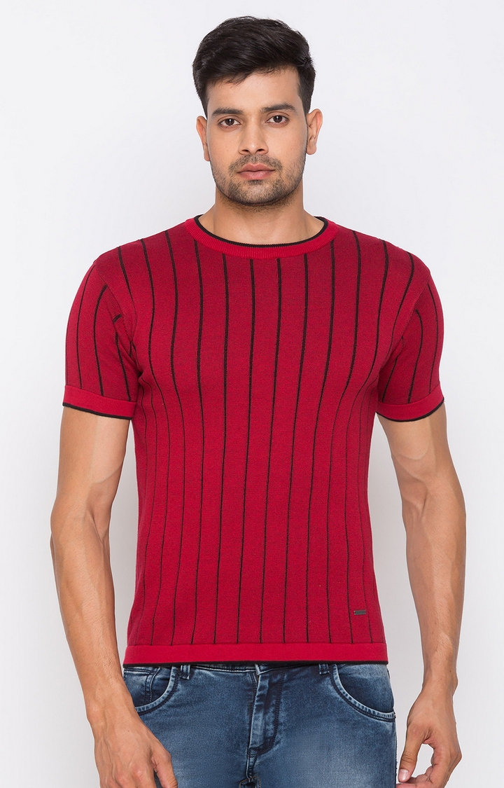 globus | Red Striped T-Shirt