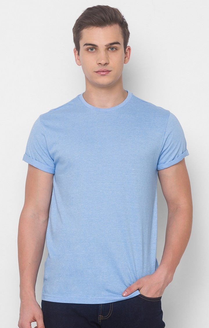 globus | Blue Solid T-Shirt