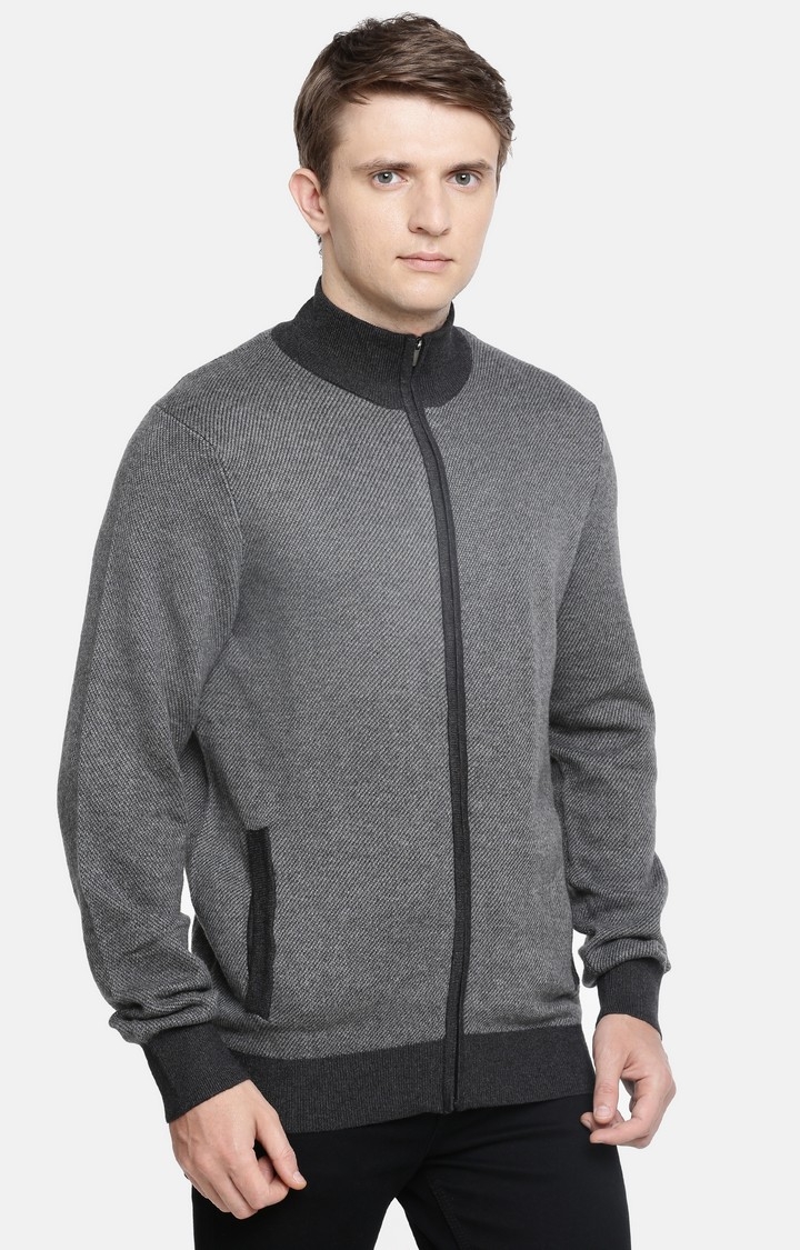 celio | Grey Melange Straight Fit Sweater