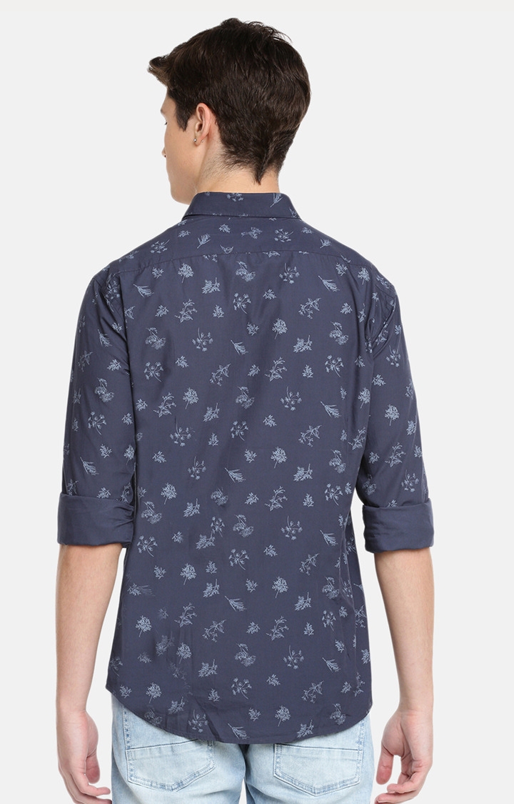 celio | Blue Printed Casual Shirt 4