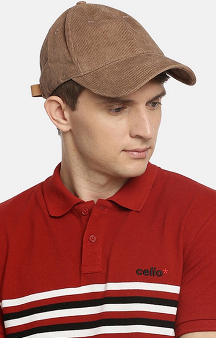celio | Beige Solid Baseball Cap
